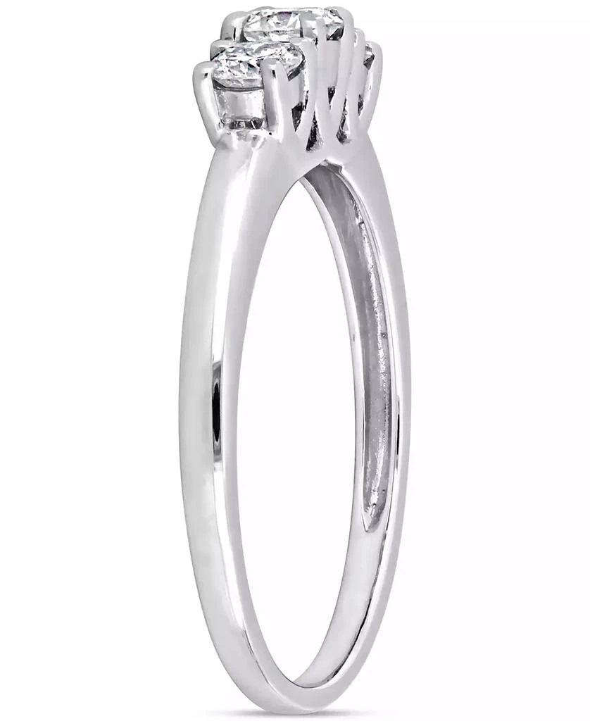 Macy's Diamond Three Stone Engagement Ring (1/2 ct. t.w.) in 14k White Gold 7