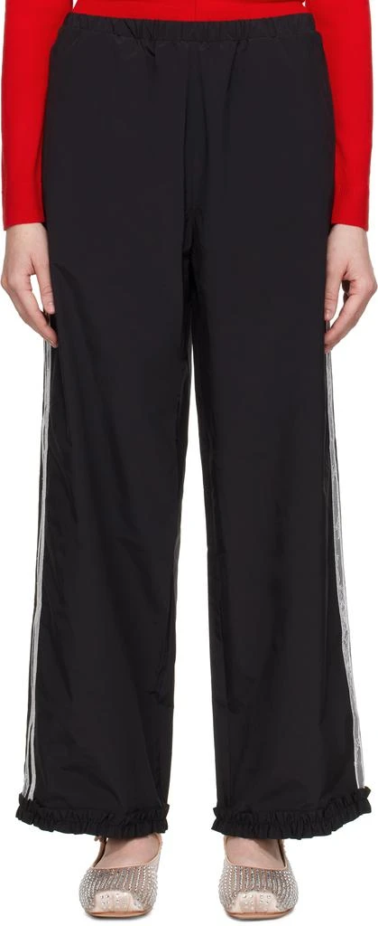 Sandy Liang Black Anja Track Pants 1