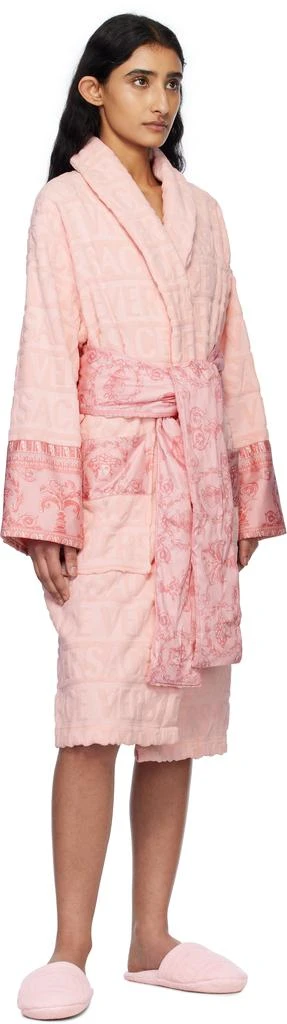 Versace Pink 'I Heart Baroque' Bathrobe 4