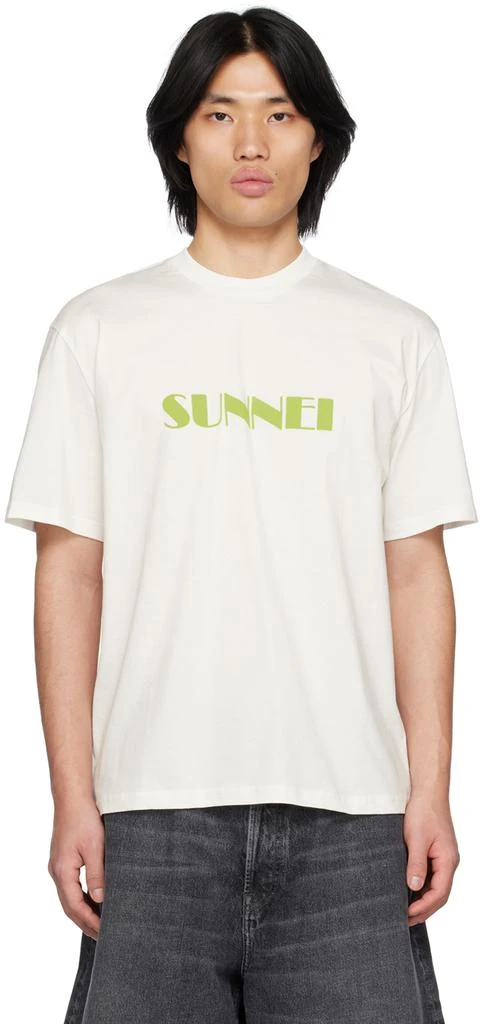 SUNNEI White Printed T-Shirt 1