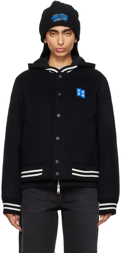 ADER error Black Significant TRS Tag Bomber Jacket 1