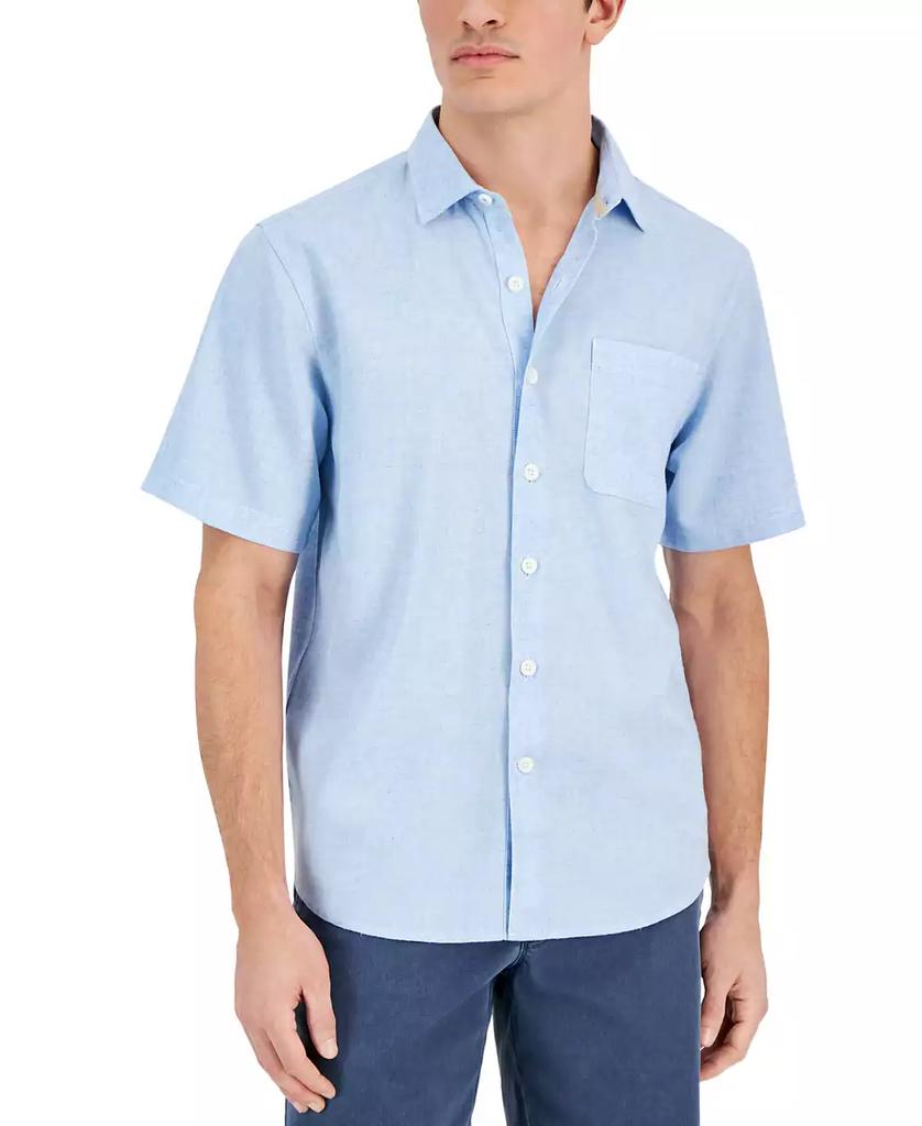 Tommy Bahama Men's Sand Desert Linen Blend Short-Sleeve Button-Down Shirt
