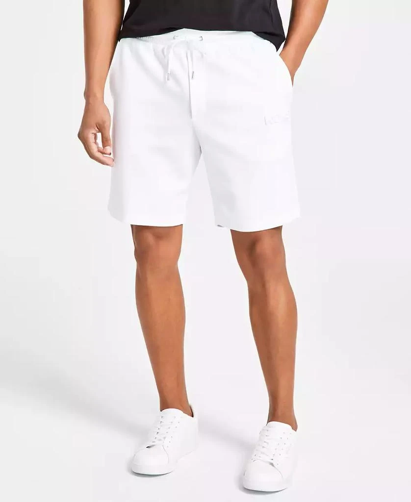 Michael Kors Men's Athletic-Fit Stretch Textured Logo 9" Shorts 3