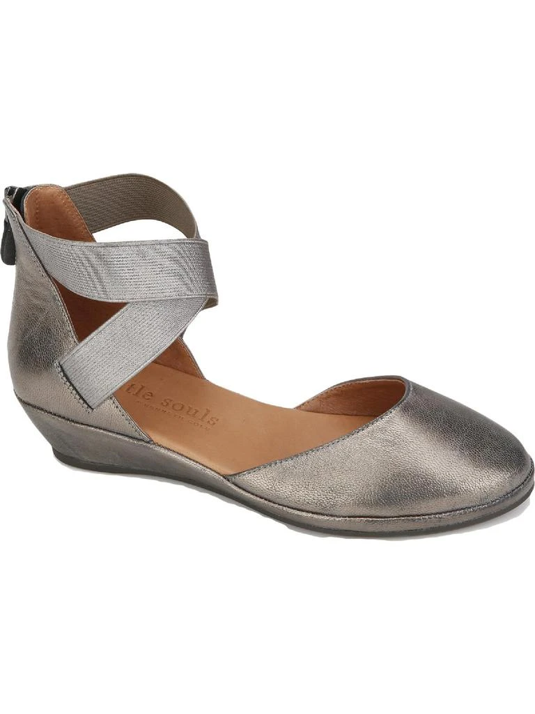 Gentle Souls Noa Womens Leather Closed Toe Wedge Sandals 1