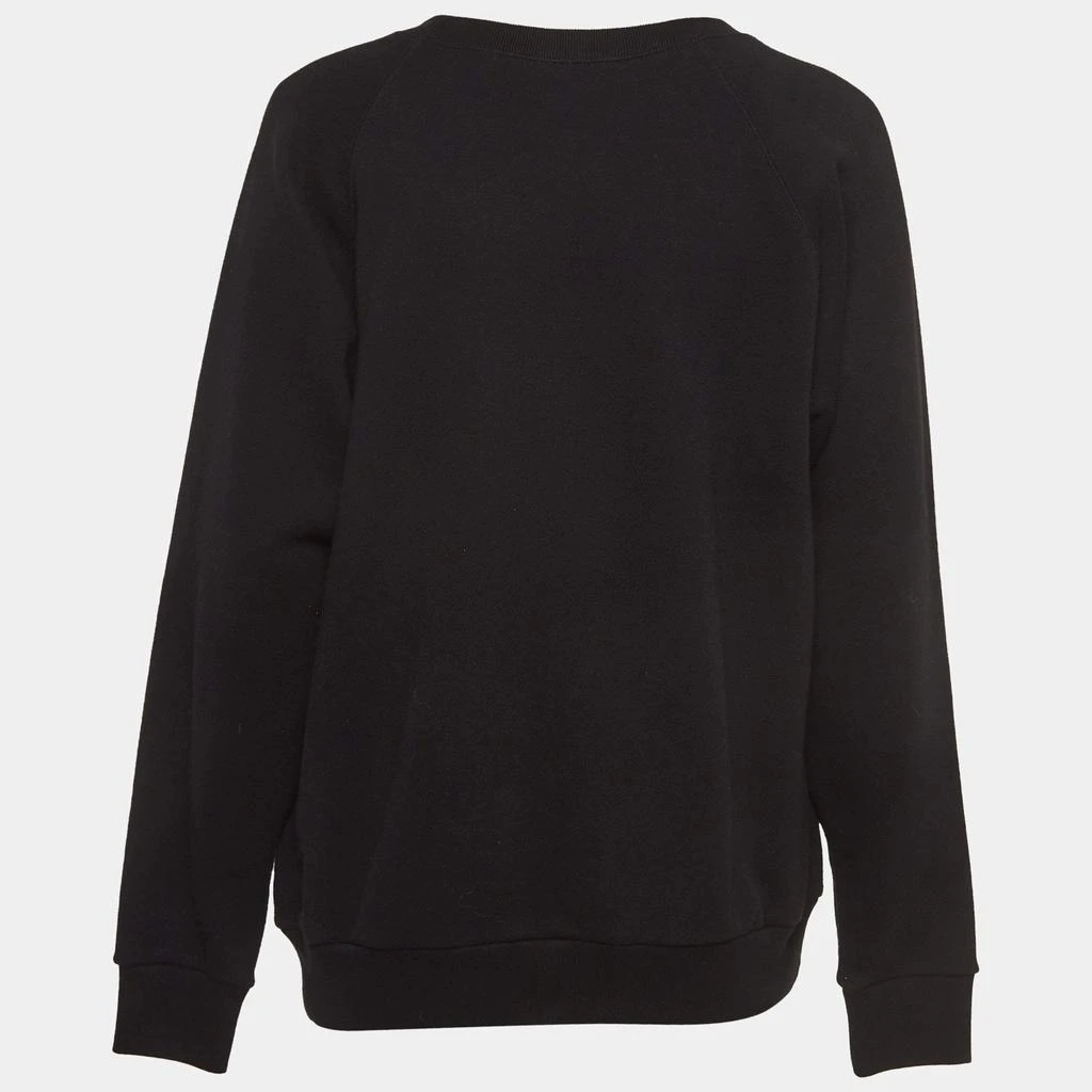 Gucci Gucci Black Cotton Dagger Heart Embroidered Sweatshirt S 2