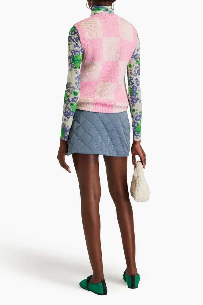 Stine Goya Checked jacquard-knit vest 3