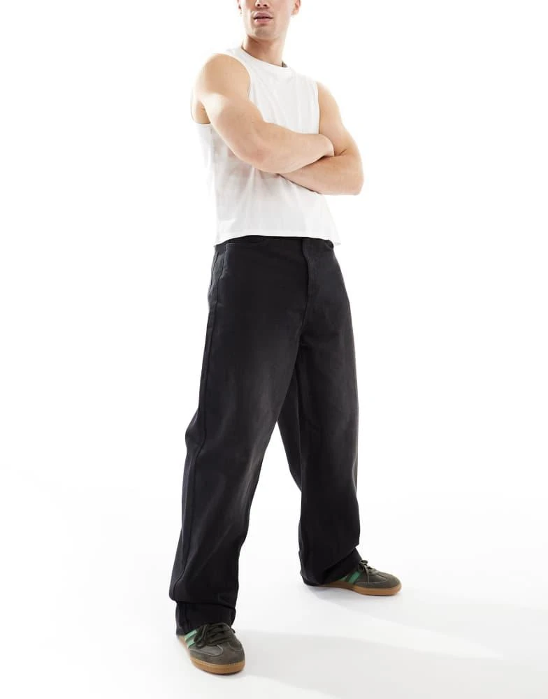 COLLUSION COLLUSION X001 antifit jeans in washed black 5
