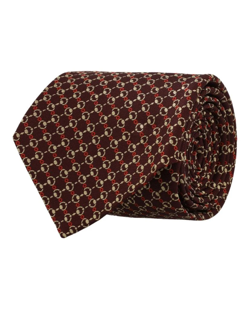 Gucci Horsebit Silk Jacquard Tie