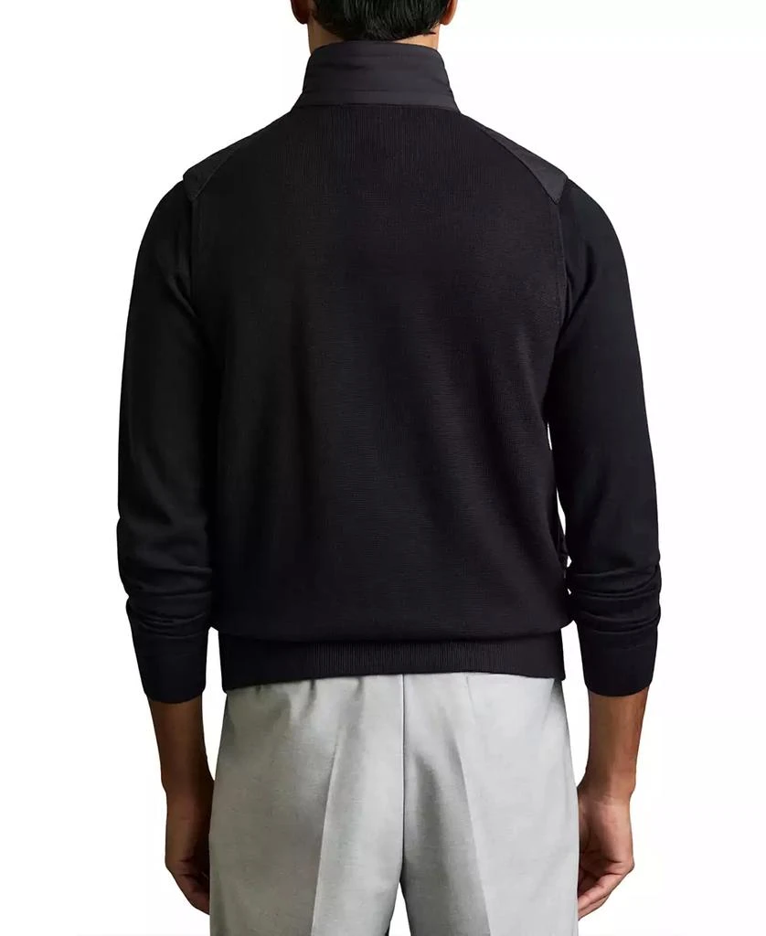 REISS Men
s Hybrid Quilt and Knit Zip-Through Gilet 3