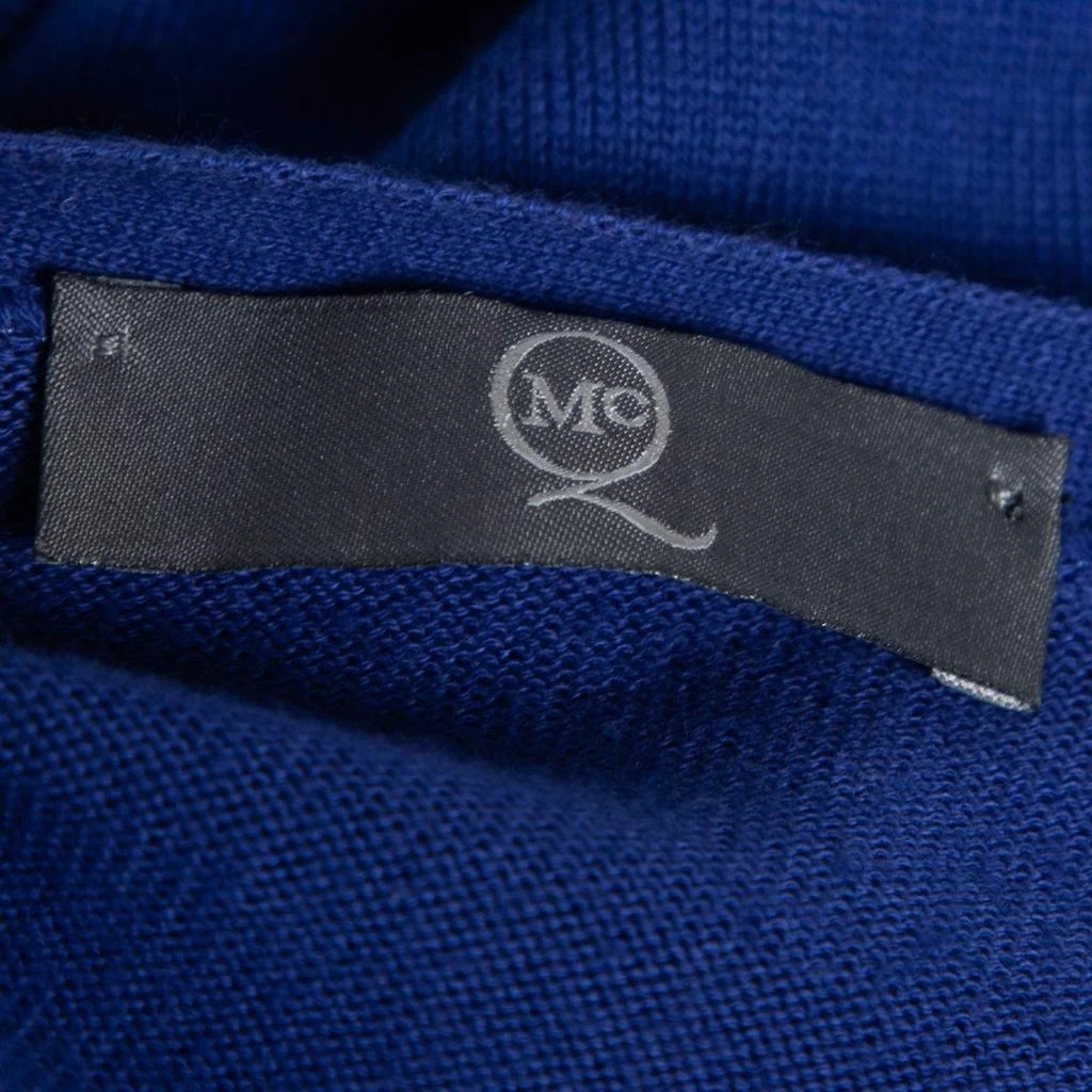 Alexander McQueen McQ by Alexander McQueen Blue Knit Button Front Long Sleeve Cardigan L 4