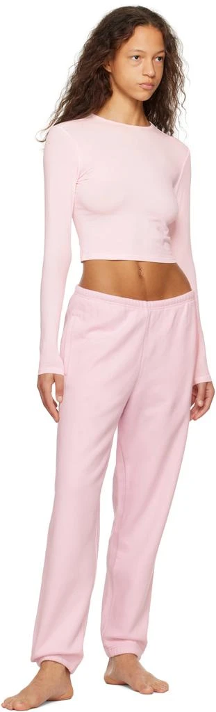 SKIMS Pink New Vintage Cropped Long Sleeve T-Shirt 4