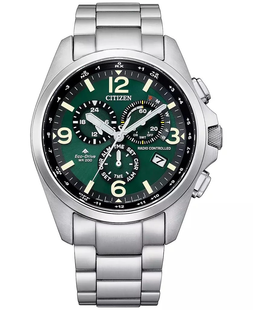 Citizen Eco-Drive Men's Chronograph Promaster Land Stainless Steel Bracelet Watch 45mm 1