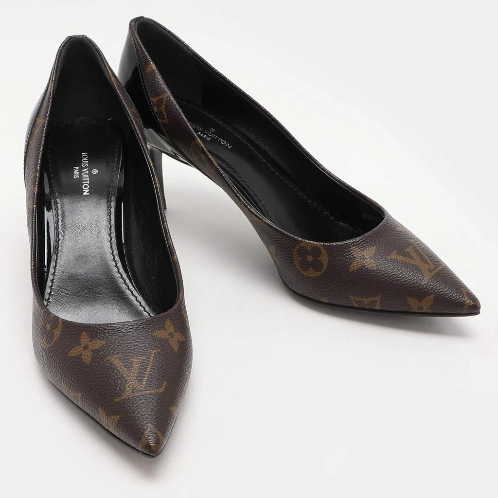 Louis Vuitton Louis Vuitton Monogram Canvas And Patent Leather Cherie Pumps Size 36.5 4