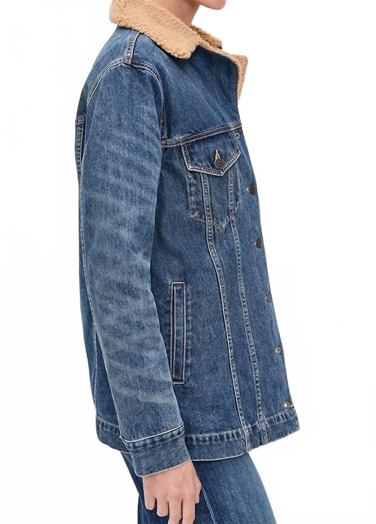 VERONICA BEARD Donna Sherpa Denim Jacket In City Lights 2