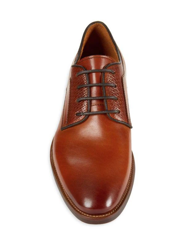 Saks Fifth Avenue Jayson Leather Derby Shoes 5