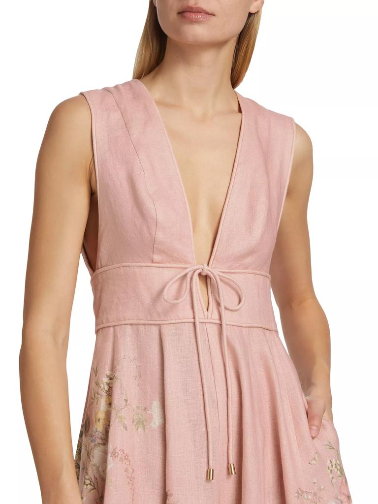 【Zimmermann】WAVERLY PLUNGE MIDI DRESS プランジ ミディ Waverly Plunge Midi Dress