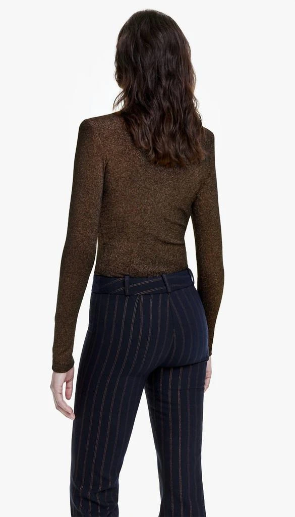 Smythe Smythe - Shoulder Pad Turtleneck Top 2
