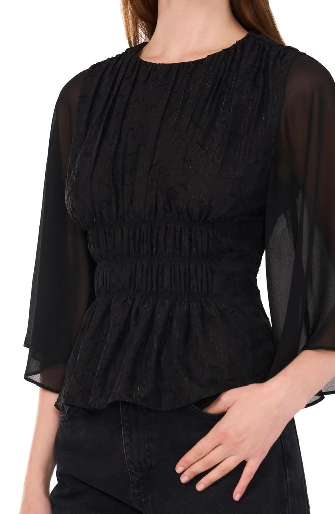 Parker The Elodie Metallic Smocked Top 3