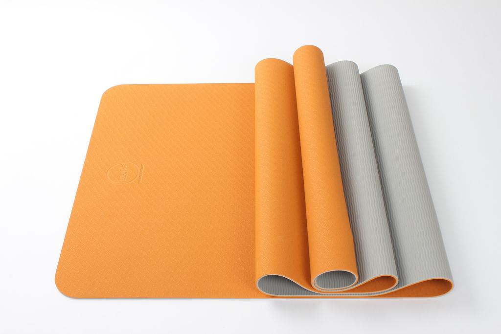 PROXXI Maji Sports 2 Tone TPE Premium Yoga Mat - Orange/Gray