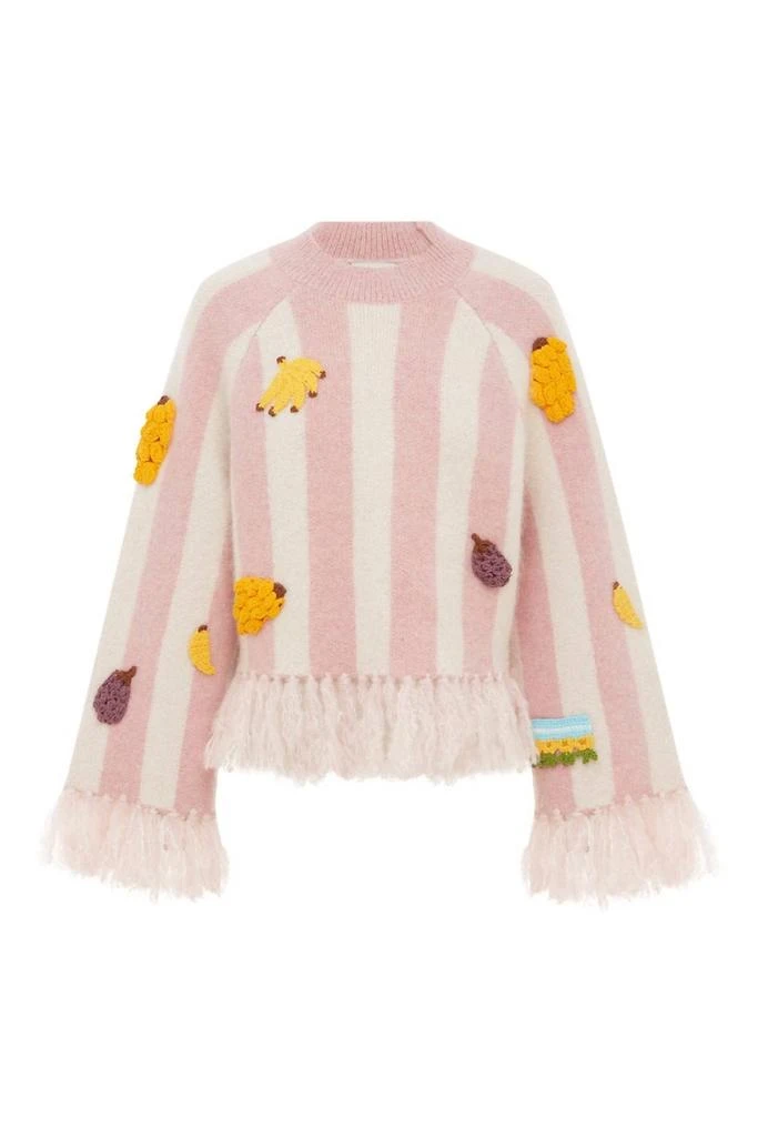 ALEMAIS Alemais - Villa Cropped Knit Jumper 6