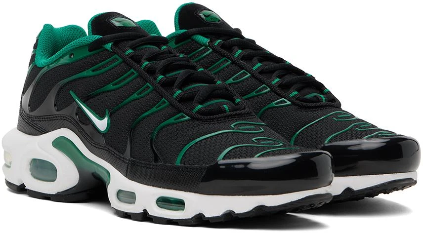 NIKE Black & Green Air Max Plus Sneakers 4