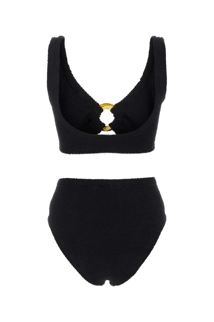 Hunza G Black Stretch Nylon Nadine Bikini 2