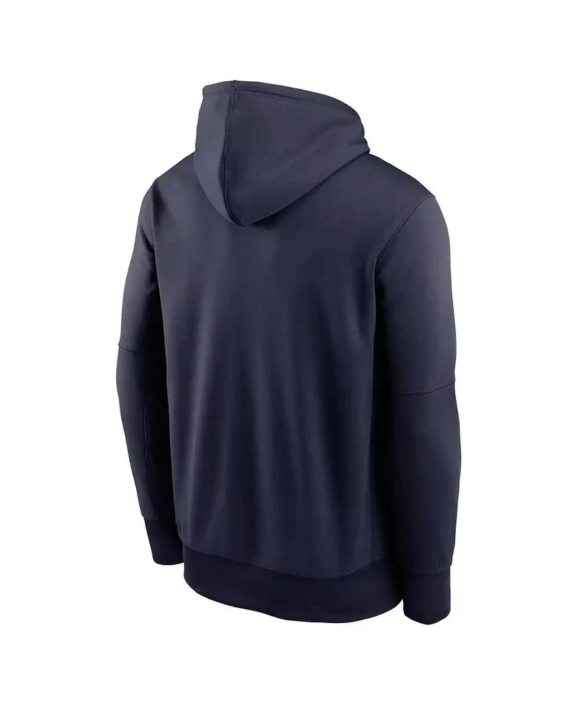 NIKE Men's College Navy Seattle Seahawks Performance Pullover Hoodie 3