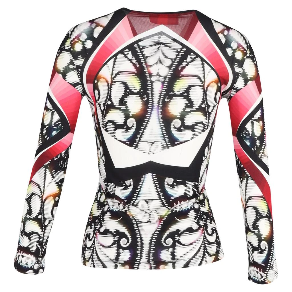 PETER PILOTTO Printed Long Sleeve Top in Multicolor Viscose 5
