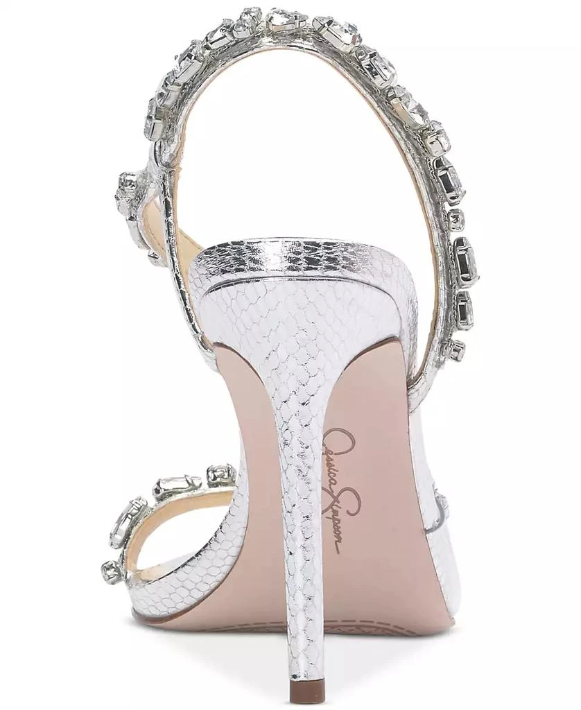 Jessica Simpson Women's Jaycin Barely-There Rhinestone Evening Sandals 3