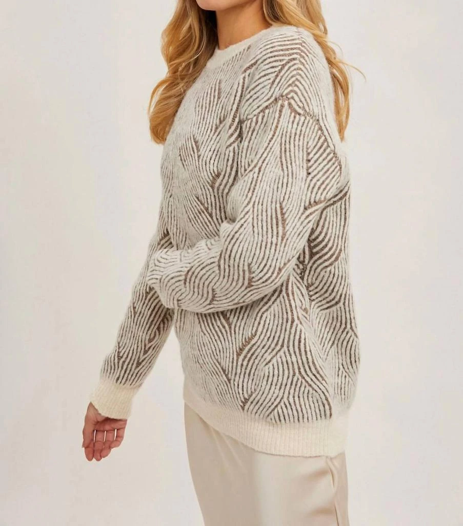 Bluivy Bluivy - Geo Crew Neck Knit Sweater 2