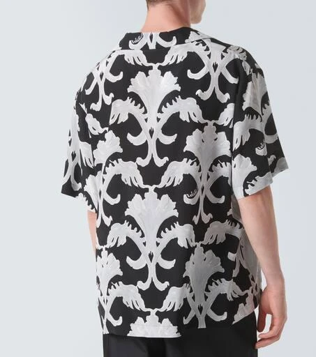 Valentino Printed silk bowling shirt 4