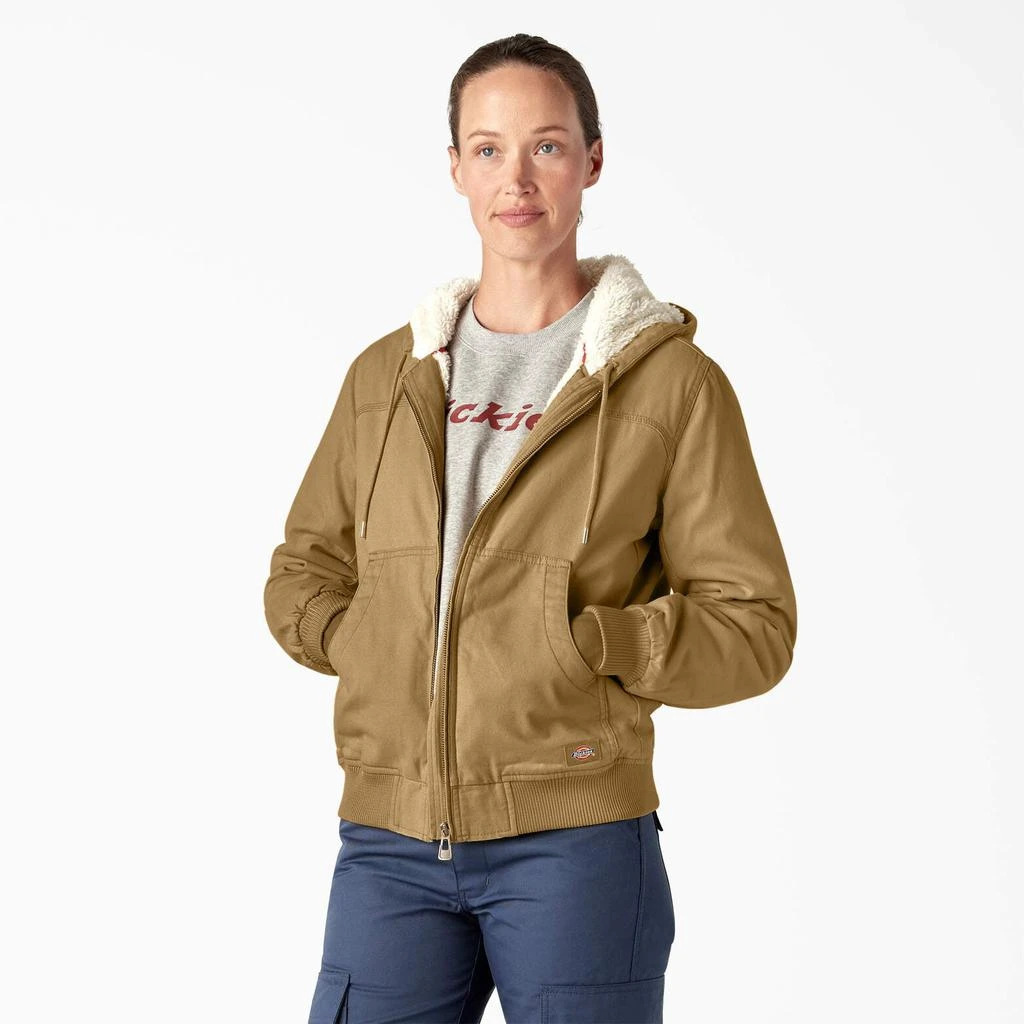 DICKIES Women's Fleece Lined Duck Canvas Jacket 4