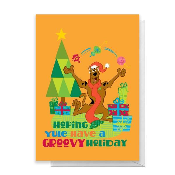 Original Hero Scooby Doo Hoping Yule Have A Groovy Holiday Greetings Card