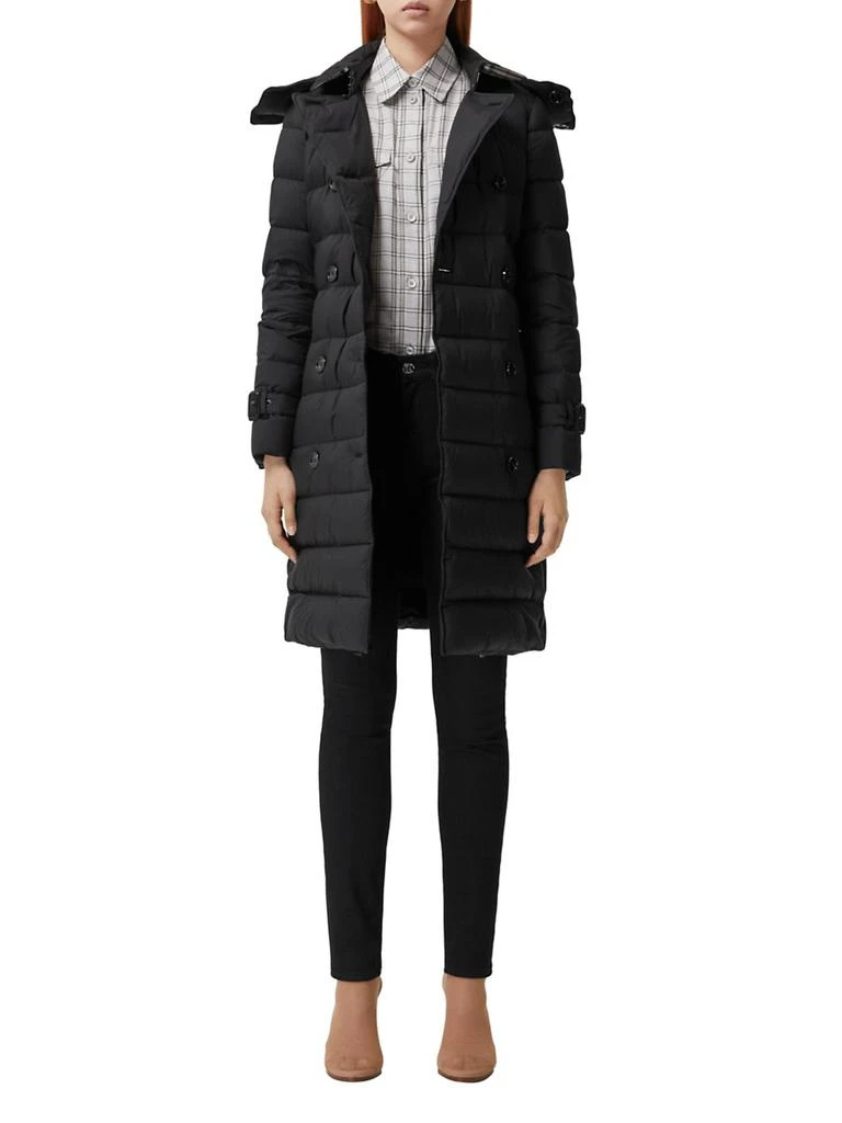 Burberry Ashwick Long Logo Puffer Coat 2