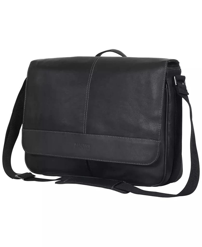 Kenneth Cole Colombian Leather Crossbody 15.6" Laptop & Tablet Messenger Bag 4