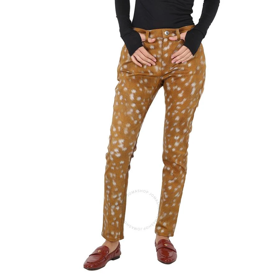 Burberry Ladies Honey Printed Pants 1