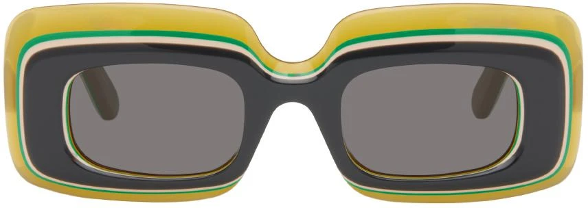 Loewe Multicolor Multilayer Rectangular Sunglasses 1
