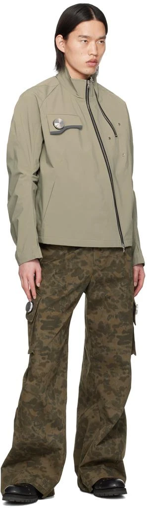 CMMAWEAR Khaki Articulated Sleeve Jacket 4