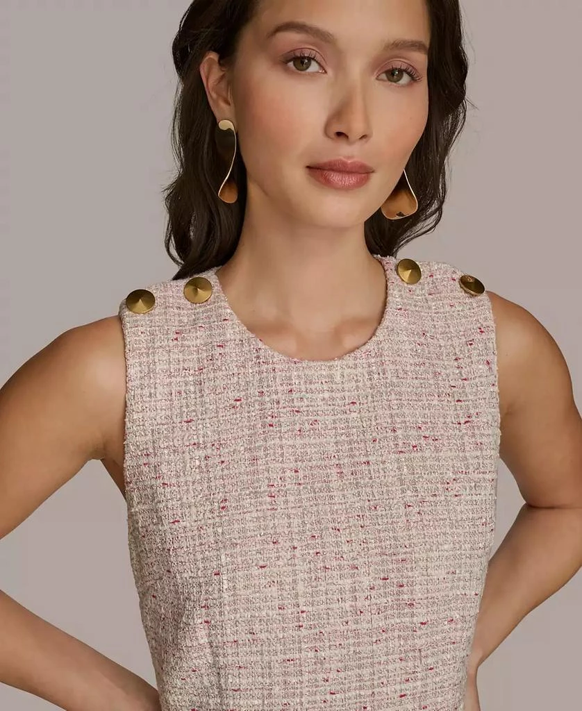 Donna Karan Women's Tweed A-Line Dress 4