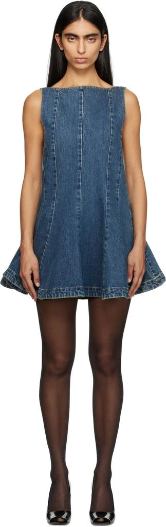 Khaite Blue Mags Denim Minidress 1
