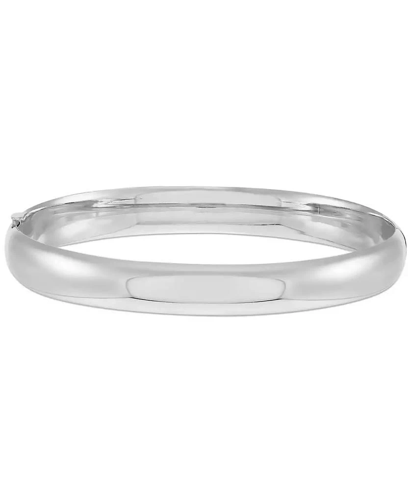 Macy
s Polished Hinged 8mm Bangle Bracelet in 10k Gold