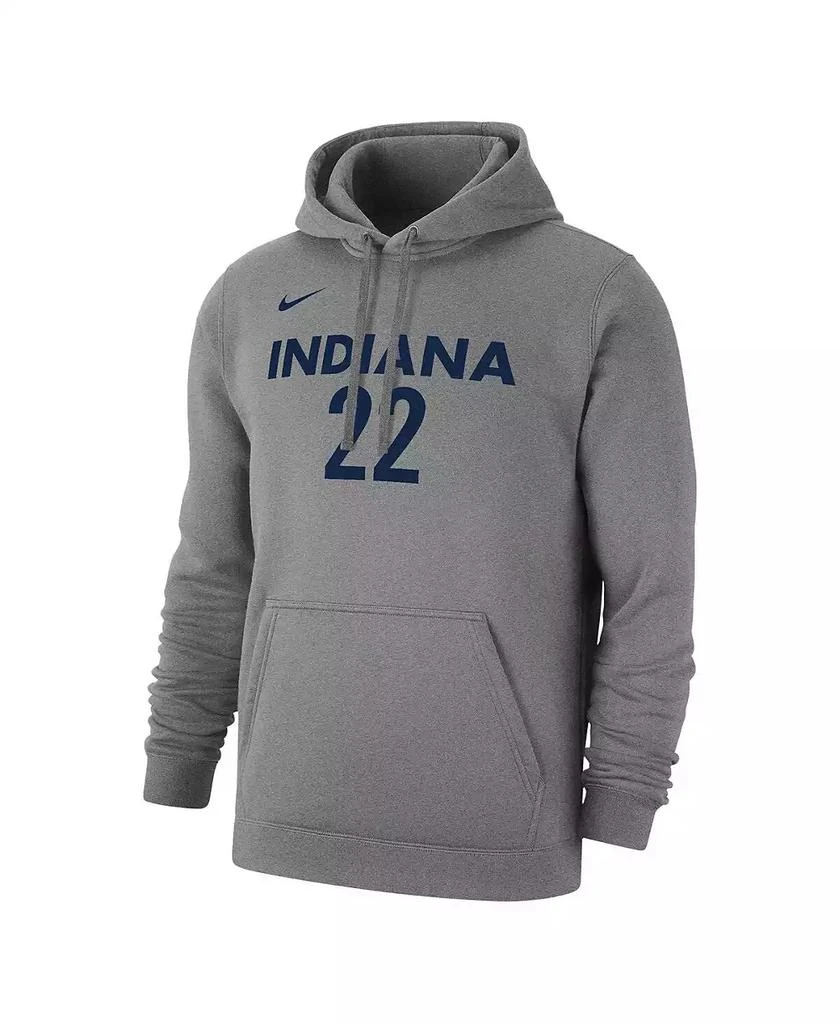NIKE Men's and Women's Caitlin Clark Heather Gray Indiana Fever 2024 WNBA Draft Player Name Number Pullover Hoodie 3