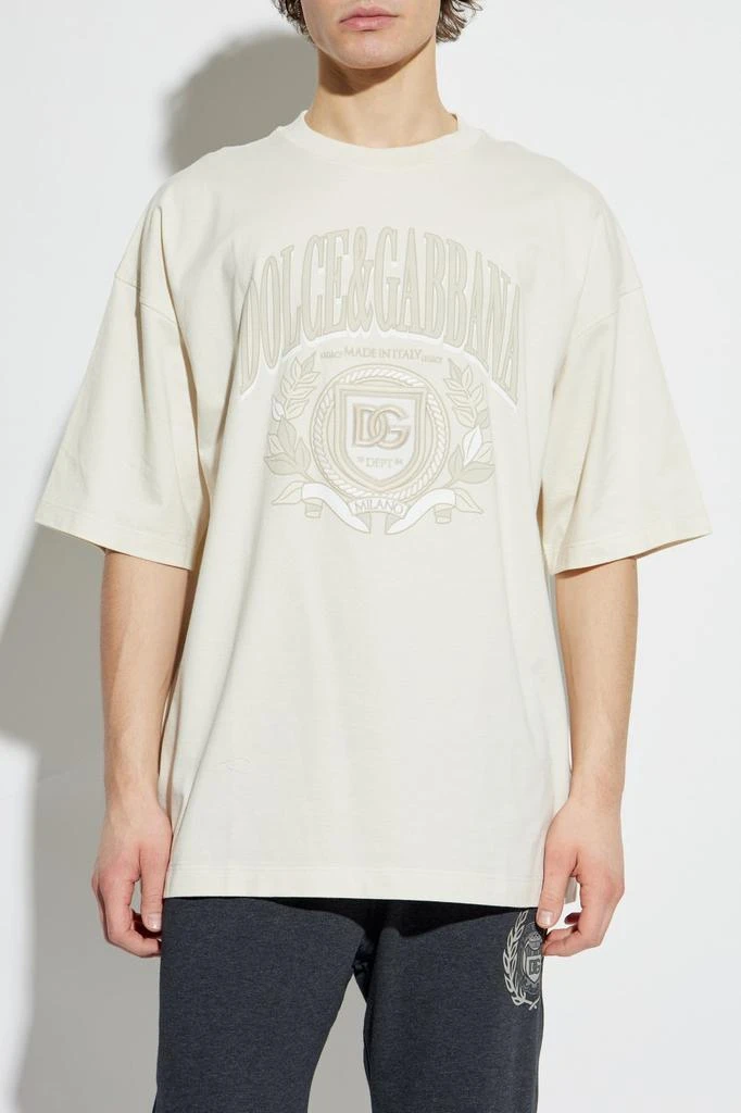 Dolce 
Gabbana Dolce 
Gabbana Logo Embroidered Crewneck T-Shirt 2