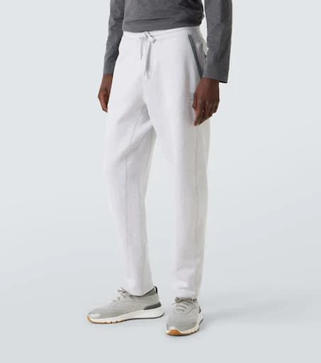 Brunello Cucinelli Cotton-blend jersey sweatpants 3