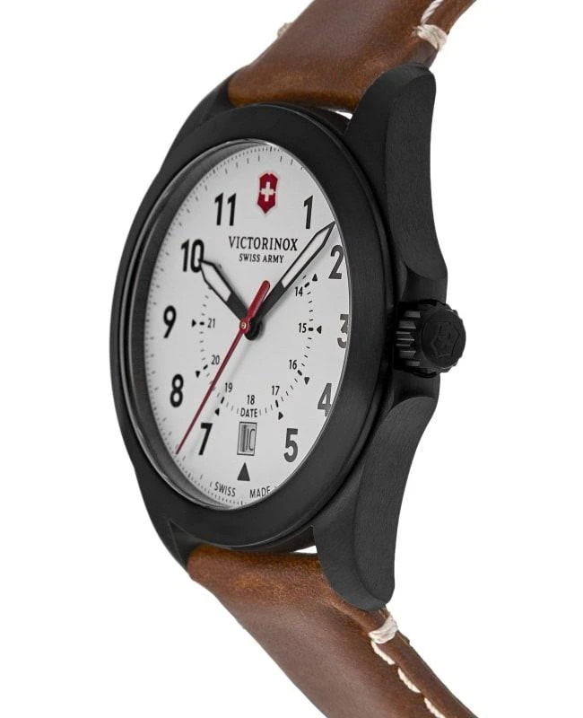 Swiss Army Victorinox Swiss Army Heritage White Dial Brown Leather Strap Men's Watch 241969 3
