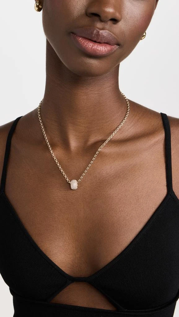Adina Reyter 14k Shine Bright Rolo Big Bead Necklace 2