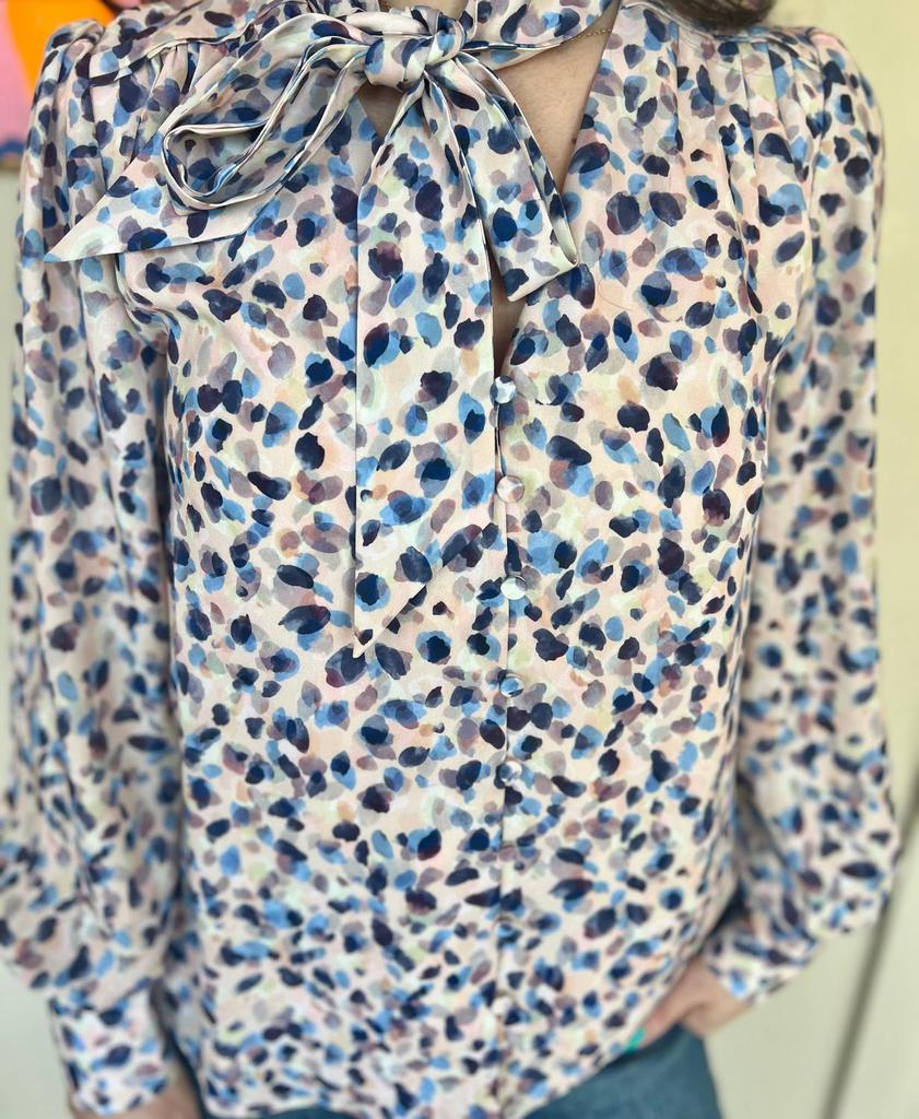Greylin Greylin - Laurel Tie Neck Blouse