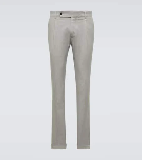 Thom Sweeney Mid-rise slim chinos 1