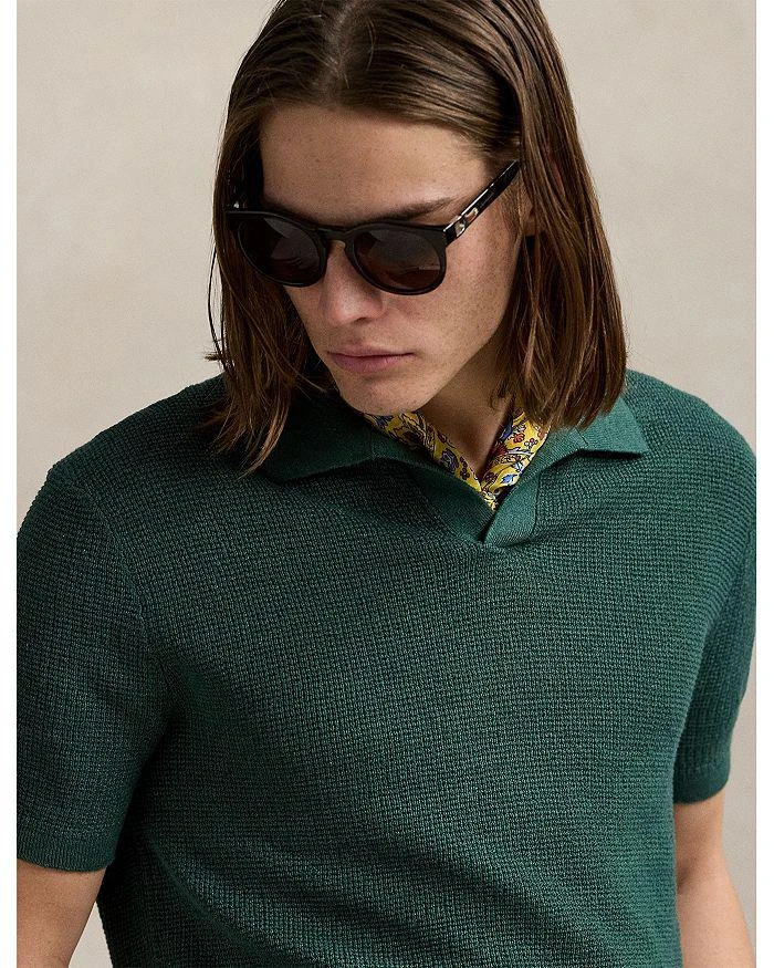 Ralph Lauren Mesh Knit Linen Short Sleeve Sweater 4