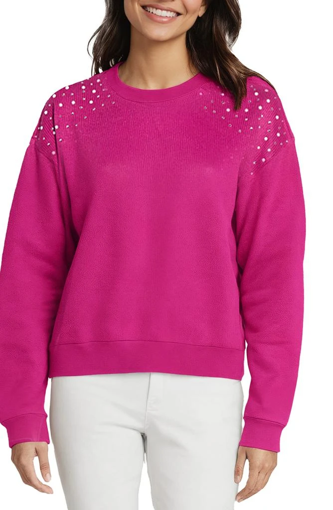 Wildfox Bailey Bejeweled Fleece Sweatshirt 1